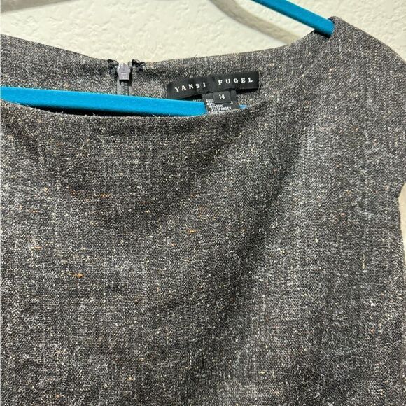 Yansi Fugel sleeveless Dress gray size 14 back zipper - Picture 3 of 8